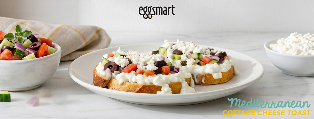 mediterranean cottage cheese toast